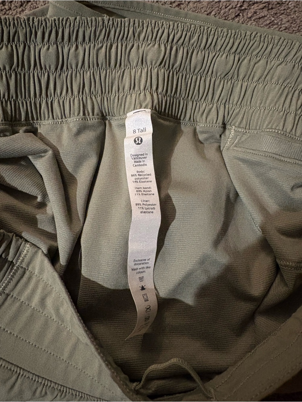 Lululemon hotty hots olive green - Picture 4 of 5